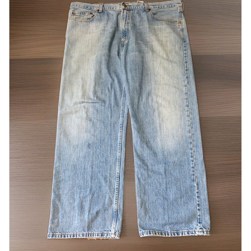 Vintage Levis 529 Low Rise Straight Leg Jeans Men W40 L30 Y2K 2002 Light Wash